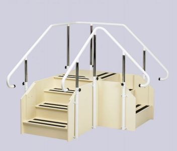 Heavy Duty Corner Rehab Steps
